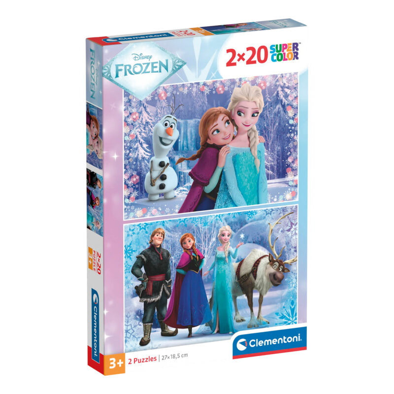 Clementoni Παιδικό Παζλ Super Color Disney Frozen 2×20 τμχ 5523640