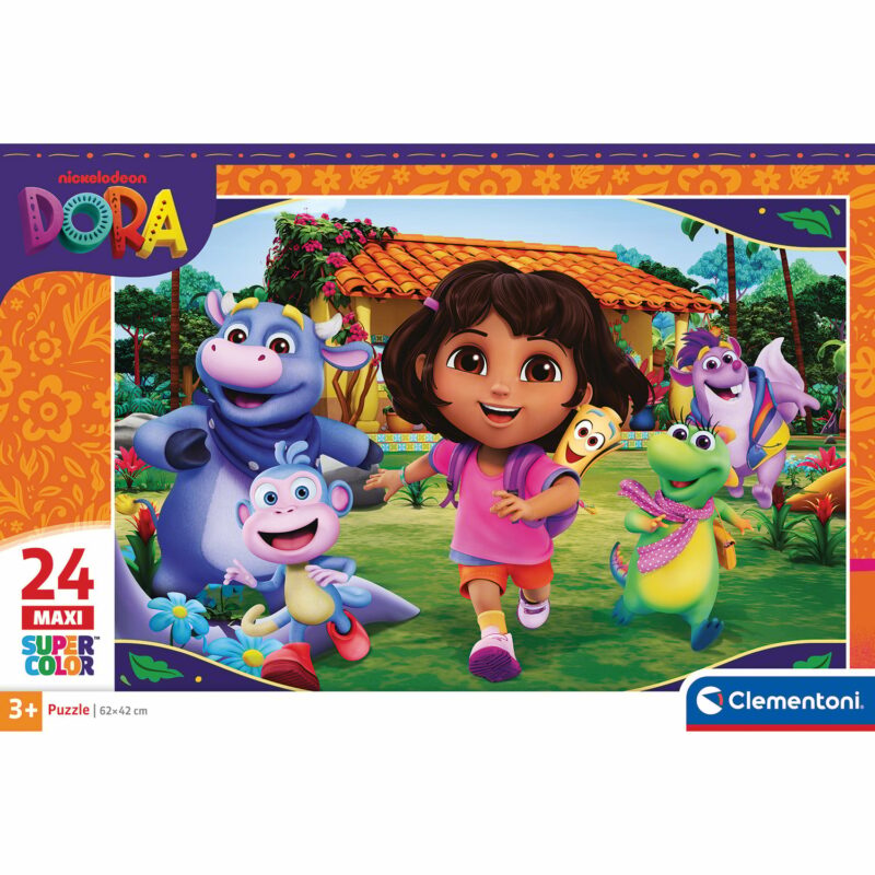 Clementoni Παιδικό Παζλ Maxi Super Color Dora The Explorer 24 τμχ 5643732