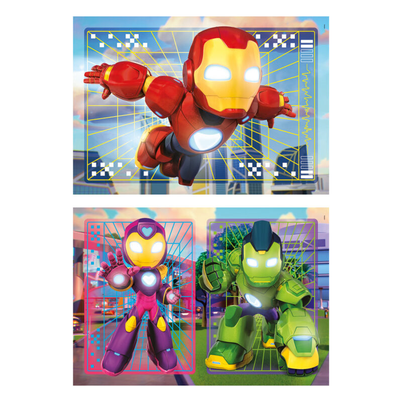 Clementoni Παιδικό Παζλ Super Color IronMan And His Awesome Friends 2×20 τμχ 4969495