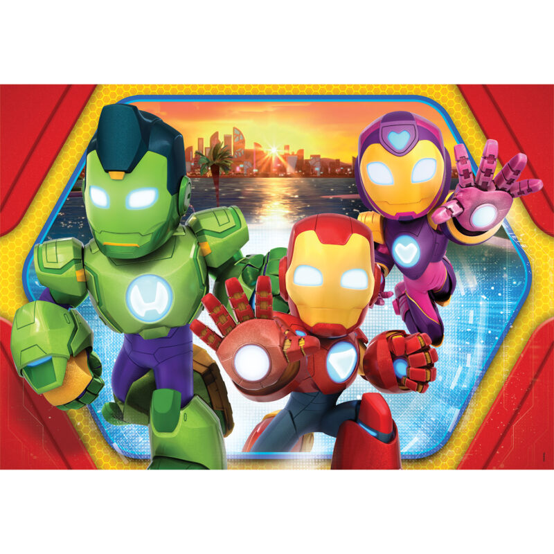Clementoni Παζλ Super Color Maxi Iron-Man And His Awesome Friends 24 τμχ 5370732