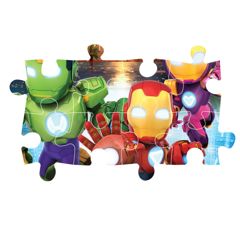 Clementoni Παζλ Super Color Maxi Iron-Man And His Awesome Friends 24 τμχ 5370733