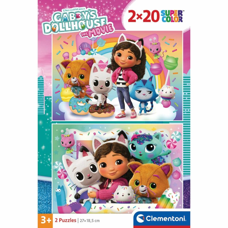 Clementoni Παζλ Supe Color Gabby’s Dollhouse 2 x 20 τεμάχια 5495105