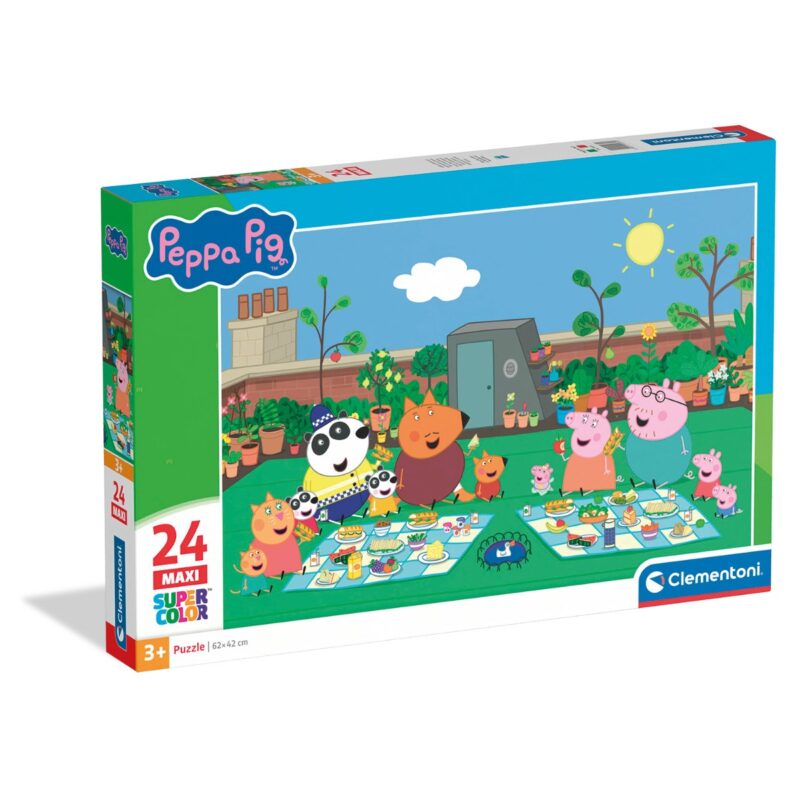 Clementoni Παιδικό Παζλ Maxi Super Color Peppa Pig 24 τμχ 5960684