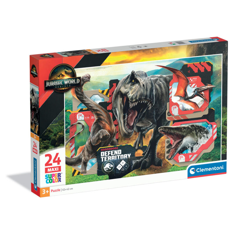 Clementoni Παζλ Supercolor Maxi Jurassic Wolrd Rebirth 24 τμχ 5614984