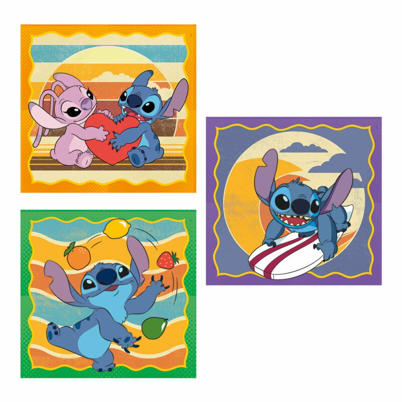 Clementoni Παιδικό Παζλ Super Color Disney Stich 3×48 τμχ 5772335