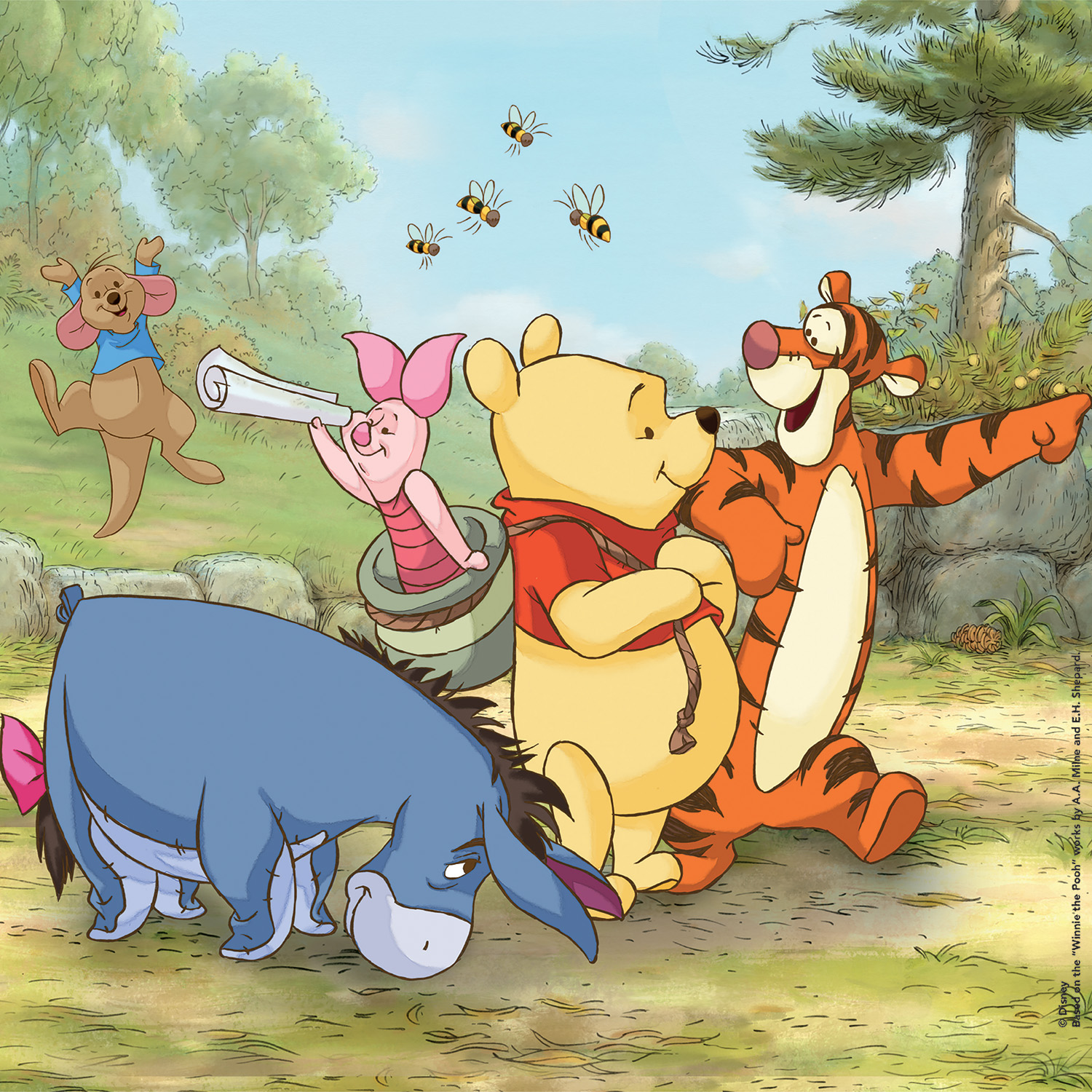 Clementoni Παζλ Super Color Winnie The Pooh 3x48 τμχ