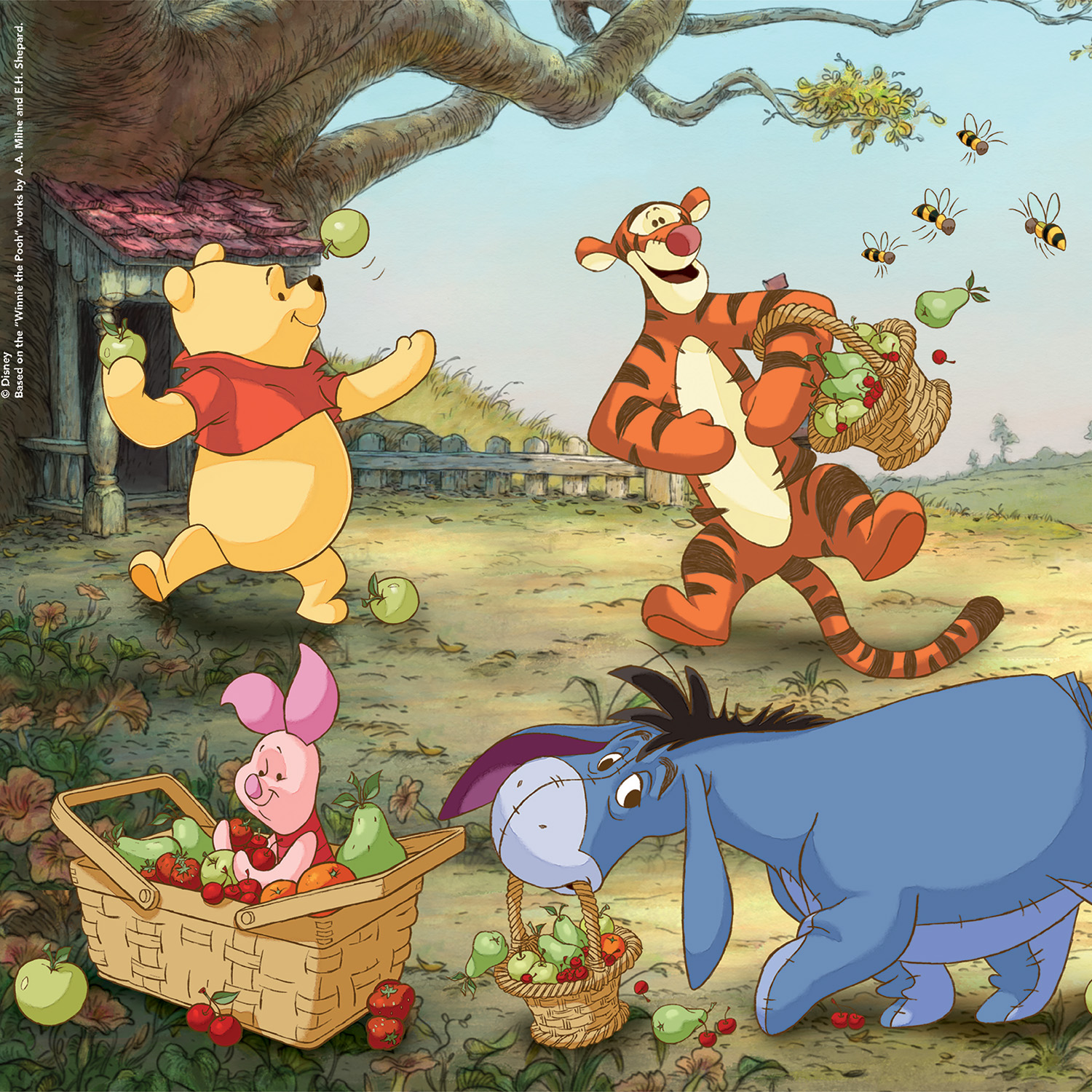 Clementoni Παζλ Super Color Winnie The Pooh 3x48 τμχ