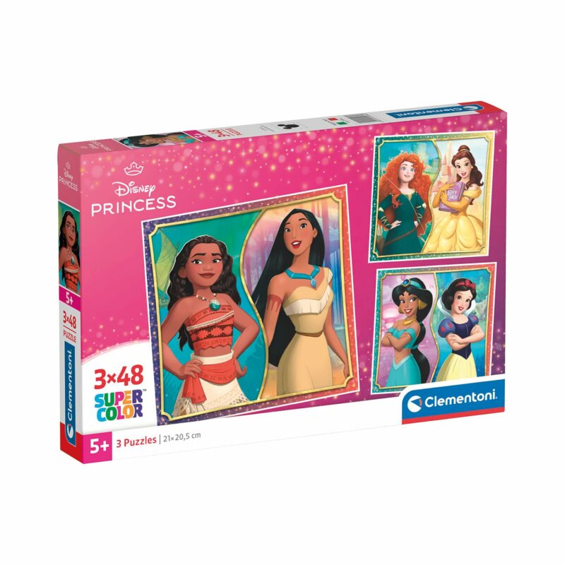 Clementoni Παιδικό Παζλ Super Color Disney Princess 3×48 τμχ 5684074