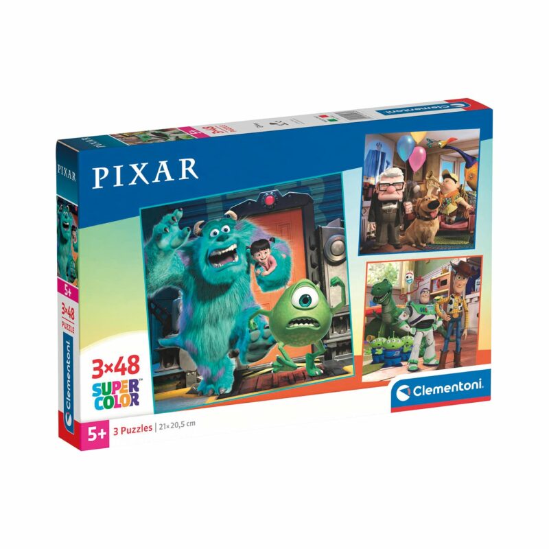 Clementoni Παιδικό Παζλ Super Color Pixar 3×48 τμχ 5684379