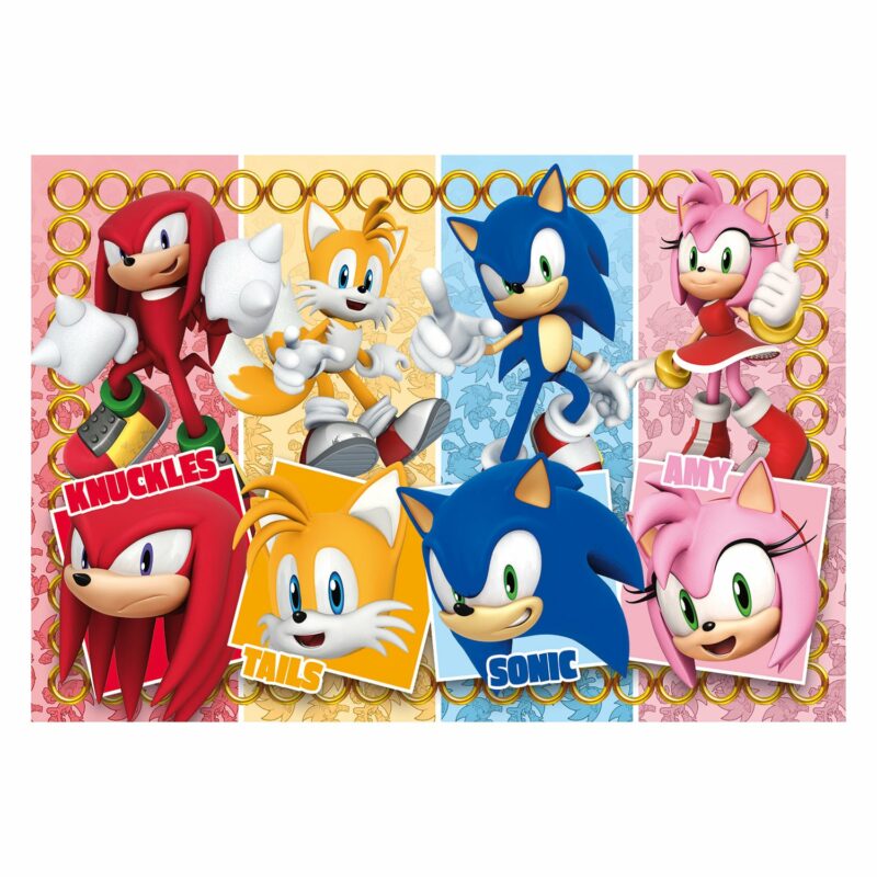 Clementoni Παιδικό Παζλ Maxi Super Color Sonic 60 τμχ 5772341