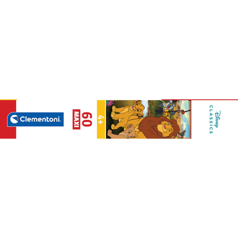 Clementoni Παζλ Maxi Super Color Lion King Disney Classics 60 τμχ 5390060
