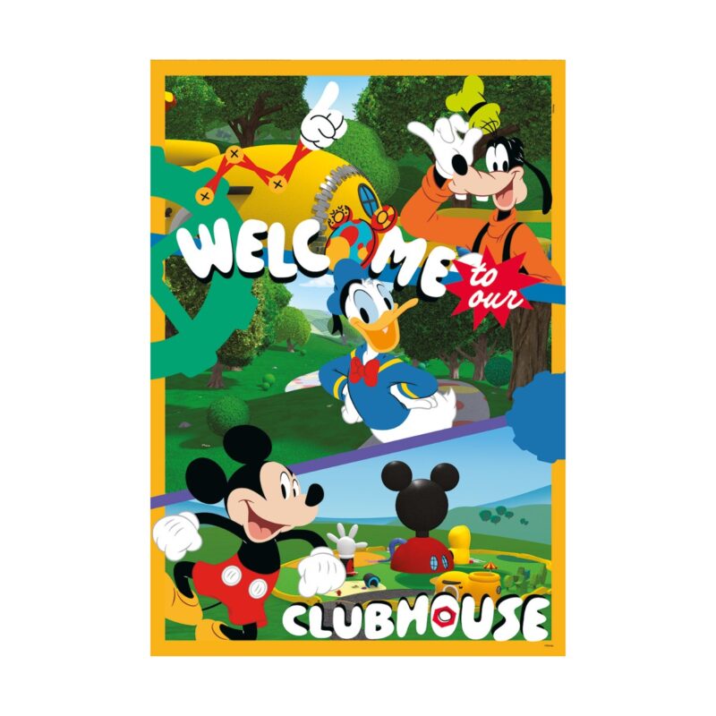 Clementoni Παιδικό Παζλ Maxi Super Color Disney Mickey Club House 60 τμχ 5960701
