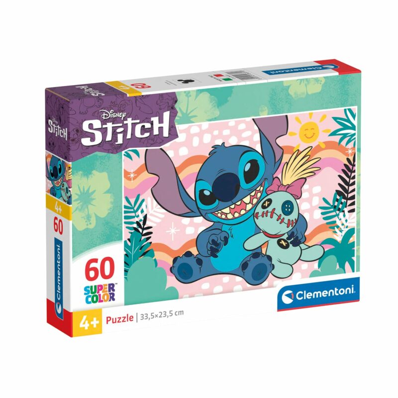 Clementoni Παιδικό Παζλ Super Color Disney Stitch 60 τμχ 5684079