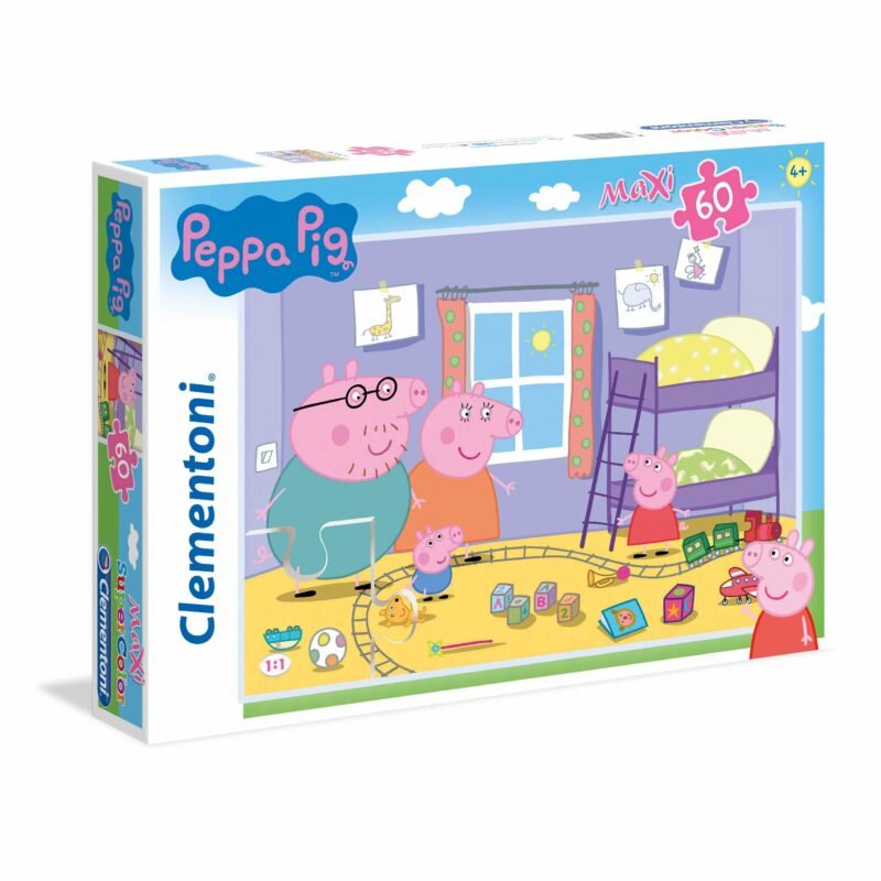 Clementoni Παιδικό Παζλ Maxi Super Color Peppa Pig 60 τμχ 5763938
