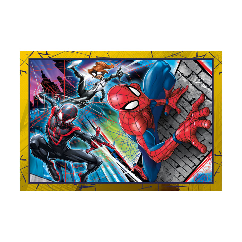 Clementoni Παιδικό Παζλ 4 in 1 Supercolor Marvel Spiderman 12-16-20-24 τμχ