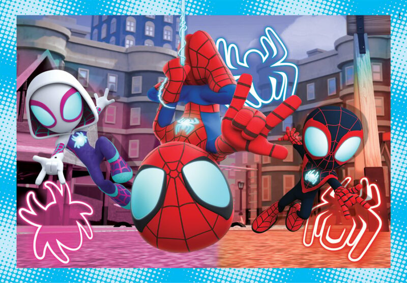 Clementoni Παιδικό Παζλ 4 in 1 Super Color Marvel Spidey Και Οι Απίθανοι Φίλοι Του 12-16-20-24 τμχ 5582244