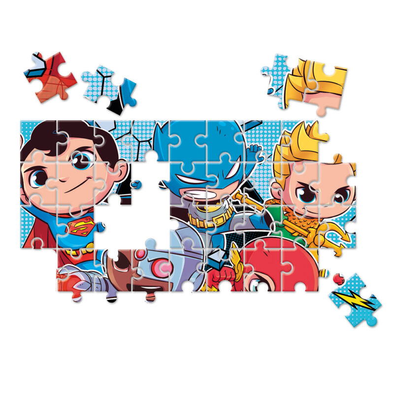 Clementoni Παιδικό Παζλ Supercolor DC Comics Super Friends 2x60 τμχ