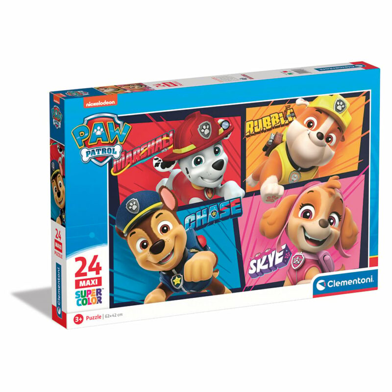 Clementoni Παιδικό Παζλ Maxi Supercolor Nickelodeon Paw Patrol 24 τμχ 5989612