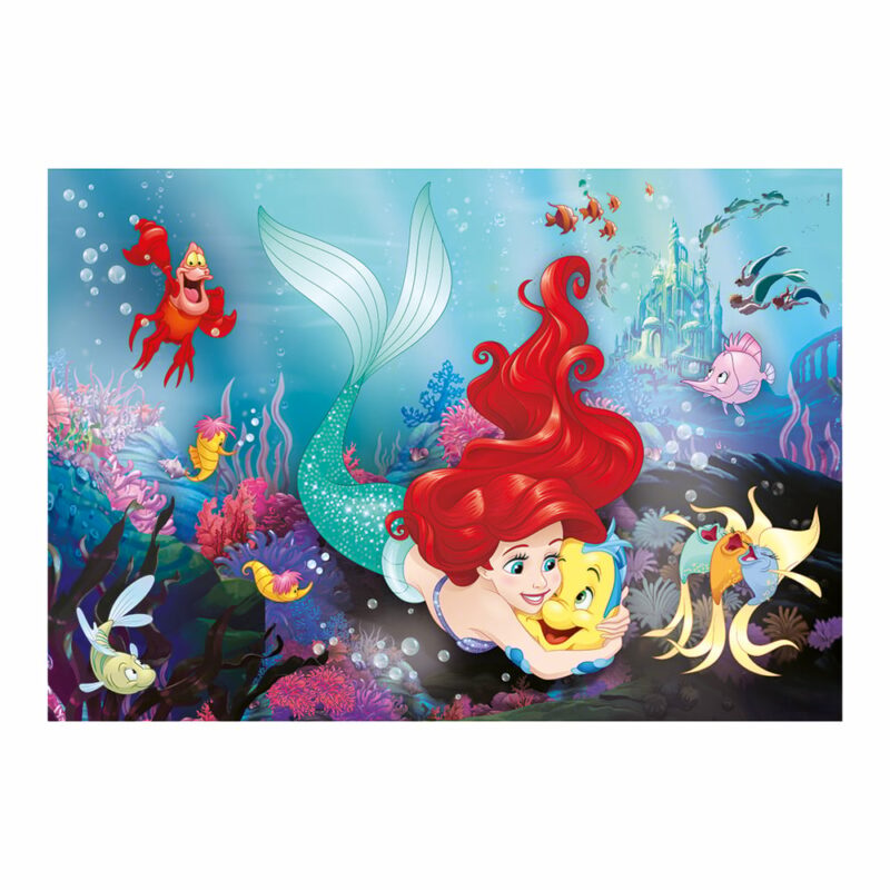 Clementoni Παιδικό Παζλ Maxi Supercolor Disney Η Μικρή Γοργόνα 24 τμχ 5989619