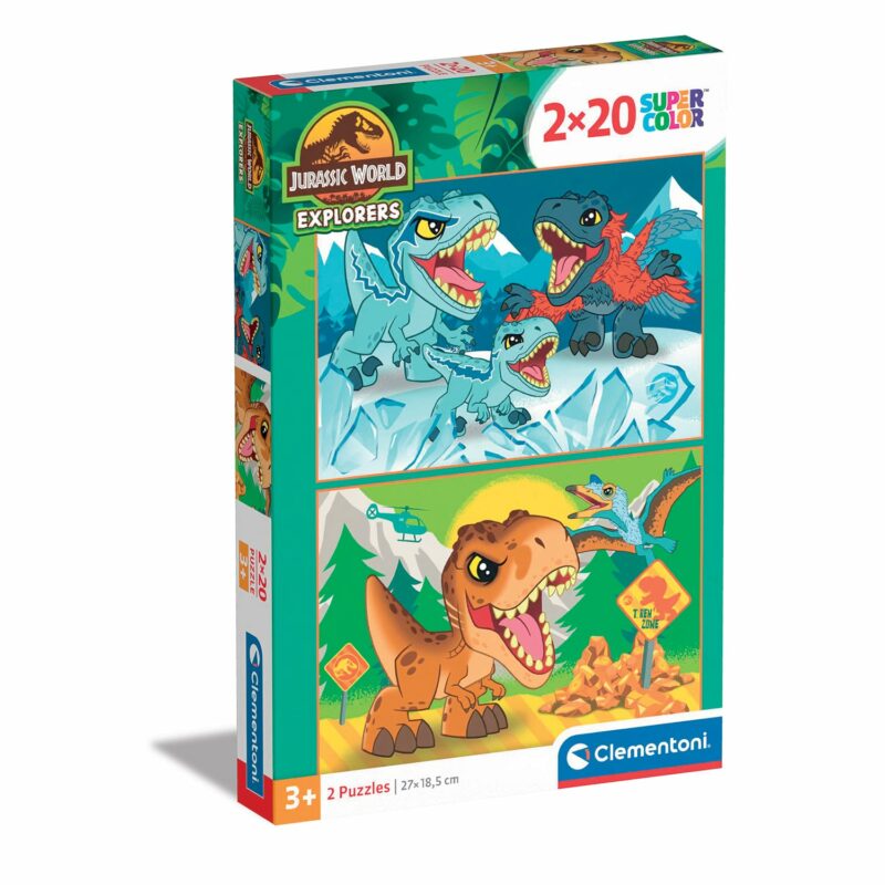 Clementoni Παιδικό Παζλ Super Color Jurrasic World 2×20 τμχ 5764324