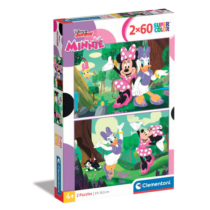 Clementoni Παιδικό Παζλ Super Color Disney Minnie 2×60 τμχ 5989642