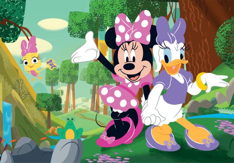 Clementoni Παιδικό Παζλ Super Color Disney Minnie 2×60 τμχ 5989645