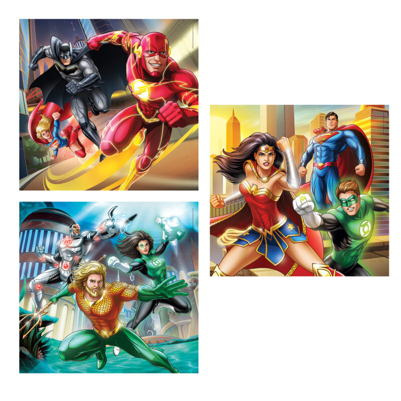 Clementoni Παιδικό Παζλ Super Color DC Comics Justice League 3×48 τμχ 5654141