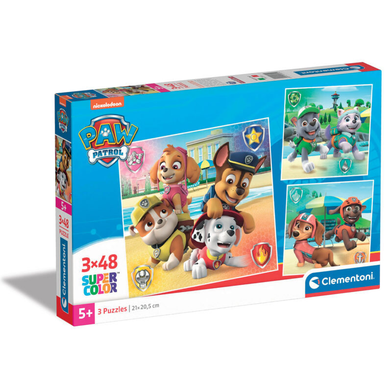 Clementoni Παιδικό Παζλ Super Color Nickelodeon Paw Patrol 3x48 τμχ