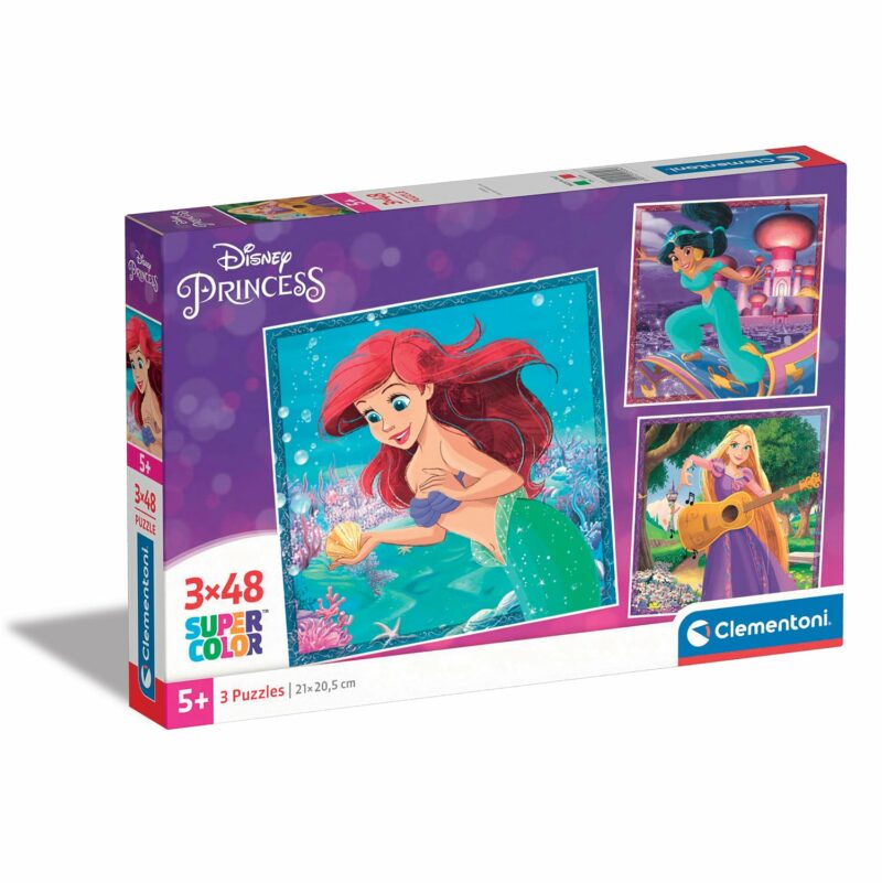 Clementoni Παιδικό Παζλ Super Color Disney Princess 3×48 τμχ 5764346