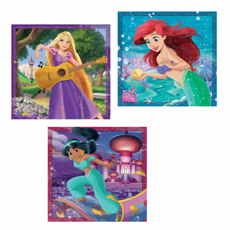 Clementoni Παιδικό Παζλ Super Color Disney Princess 3×48 τμχ 5764347