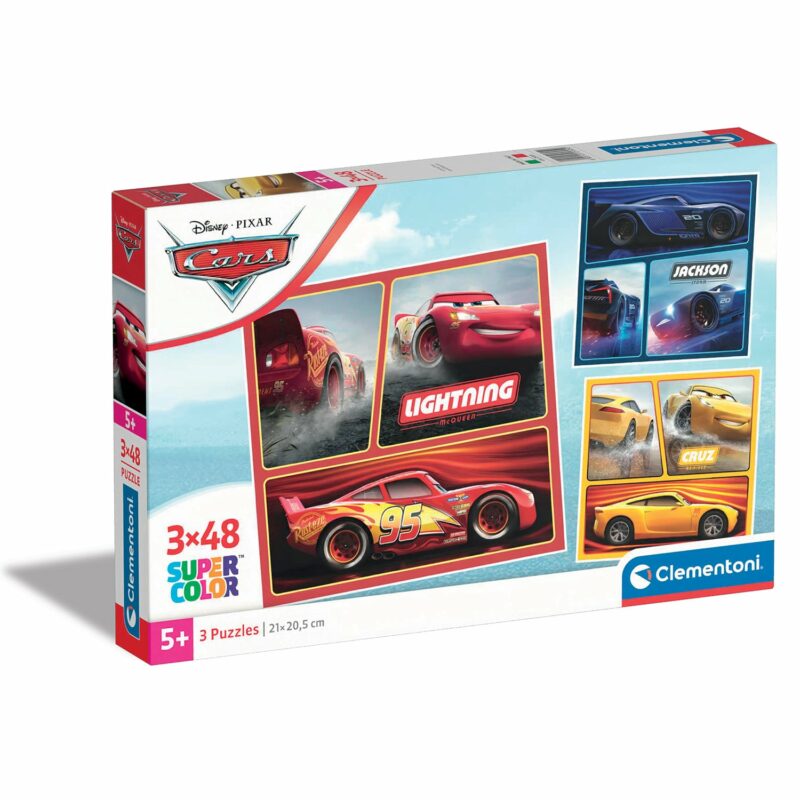 Clementoni Παιδικό Παζλ Super Color Disney Cars 3×48 τμχ 5772244