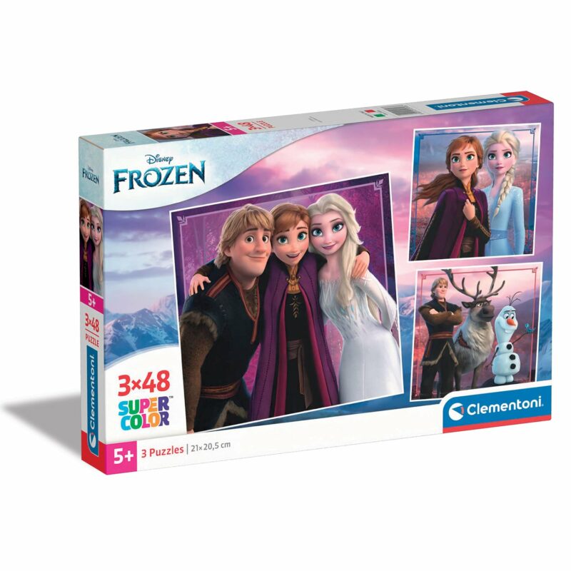 Clementoni Παιδικό Παζλ Super Color Disney Frozen II 3×48 τμχ 5960495