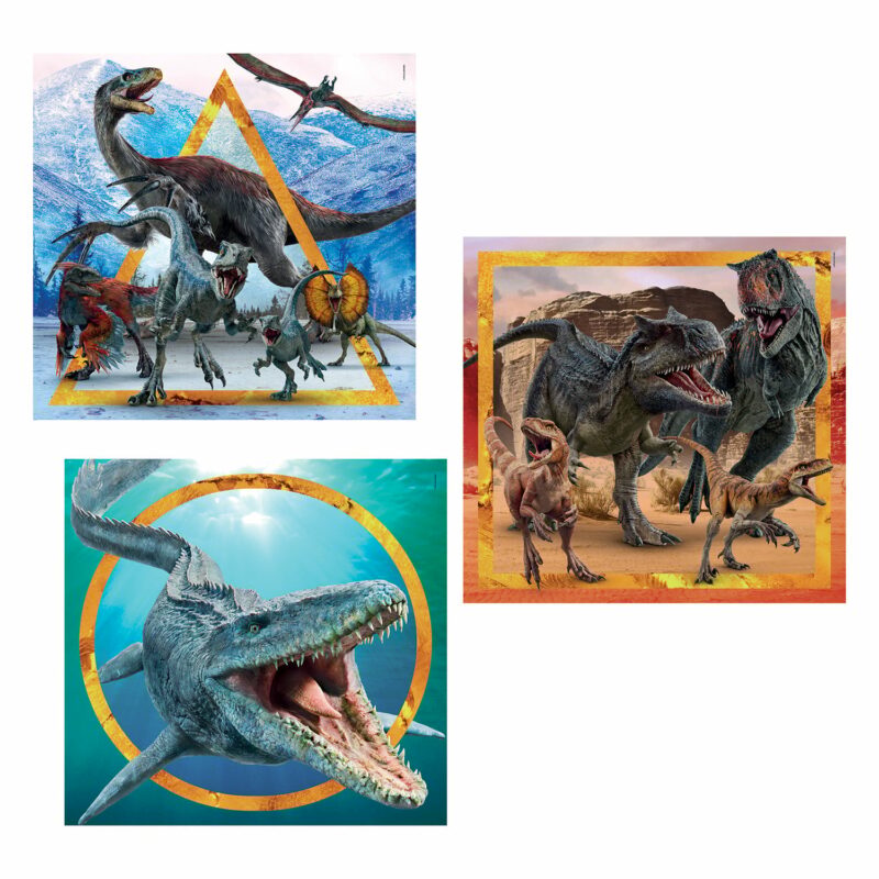 Clementoni Παιδικό Παζλ Super Color Jurassic World 3×48 τμχ 5989637