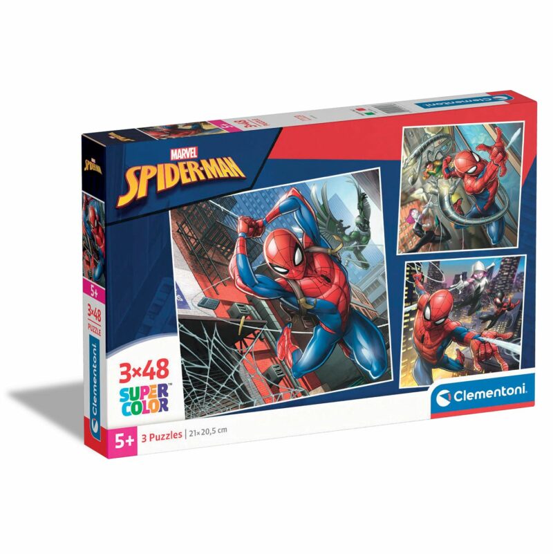 Clementoni Παιδικό Παζλ Super Color Marvel Spiderman 3x48 τμχ