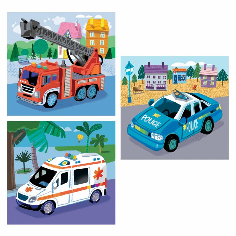 Clementoni Παιδικό Παζλ Super Color Rescue Vehicles 3×48 τμχ 5772260