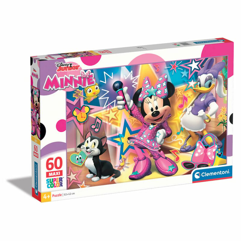 Clementoni Παιδικό Παζλ Maxi Supercolor Disney Minnie 60 τμχ 5960525