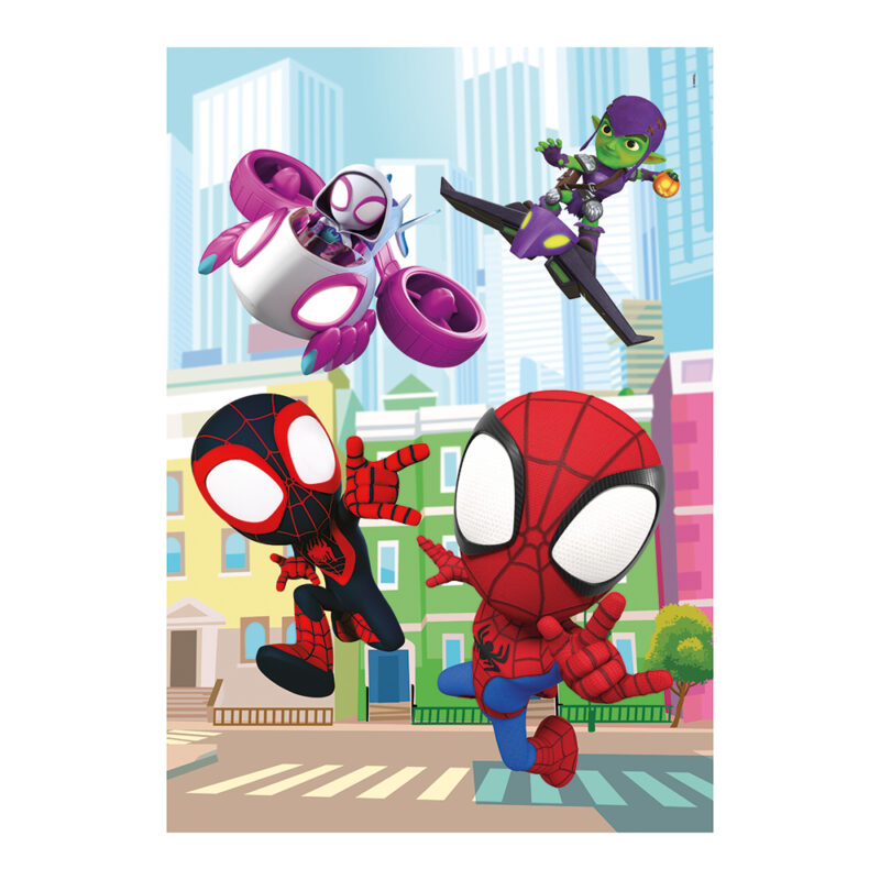 Clementoni Παιδικό Παζλ Maxi Supercolor Marvel Spidey Και Οι Απίθανοι Φίλοι Του 60 τμχ