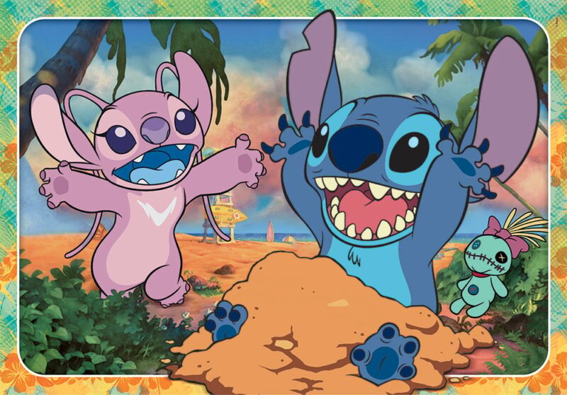 Clementoni Παιδικό Παζλ Maxi Supercolor Disney Stitch 60 τμχ 5582181