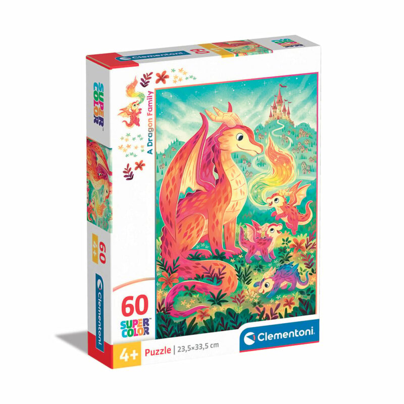 Clementoni Παιδικό Παζλ Super Color Δράκοι 60 τμχ 5654205