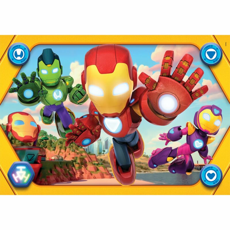 Clementoni Παιδικό Παζλ Maxi Supercolor Iron Man and His Awesome Friends 104 τμχ 5643741