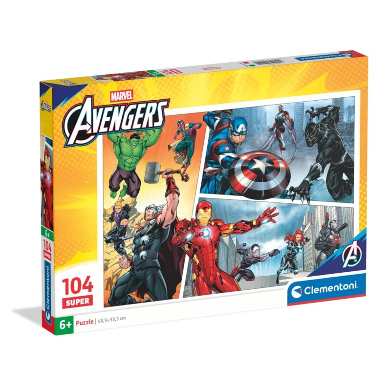 Clementoni Παιδικό Παζλ Super Color The Avengers 104 τμχ 5960708