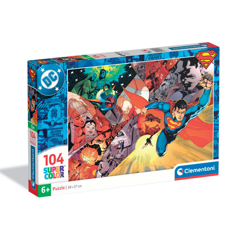 Clementoni Παιδικό Παζλ Super Color Super-Man 104 τμχ 5960795