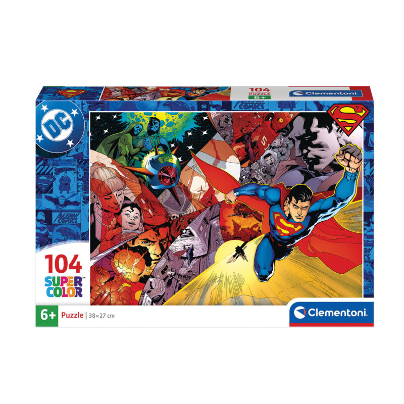 Clementoni Παιδικό Παζλ Super Color Super-Man 104 τμχ 5960794