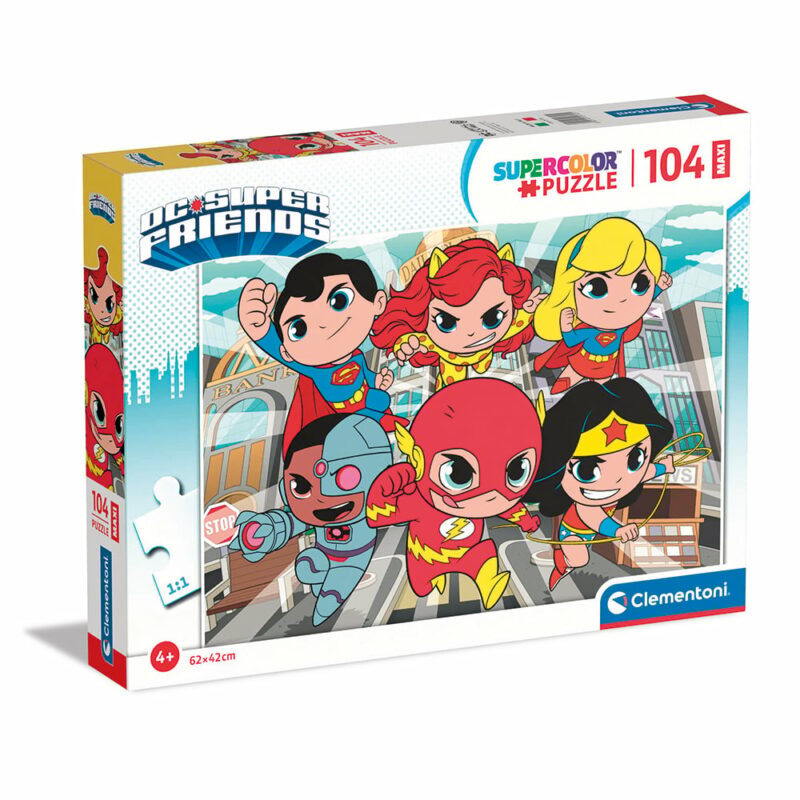 Clementoni Παιδικό Παζλ Maxi Super Color Superfriends 104 τμχ 5513811