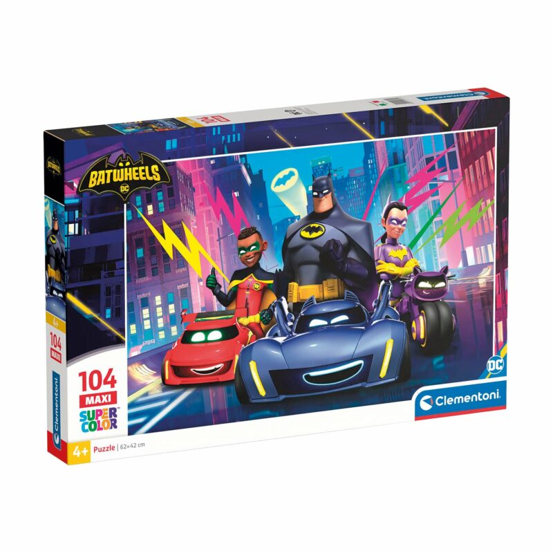 Clementoni Παιδικό Παζλ Maxi Supercolor Batwheels 104 τμχ 5684130