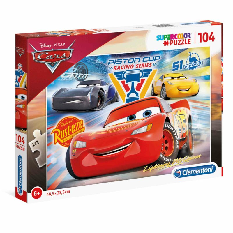 Clementoni Παιδικό Παζλ Super Color Cars: Piston Cup Legends 104 τμχ