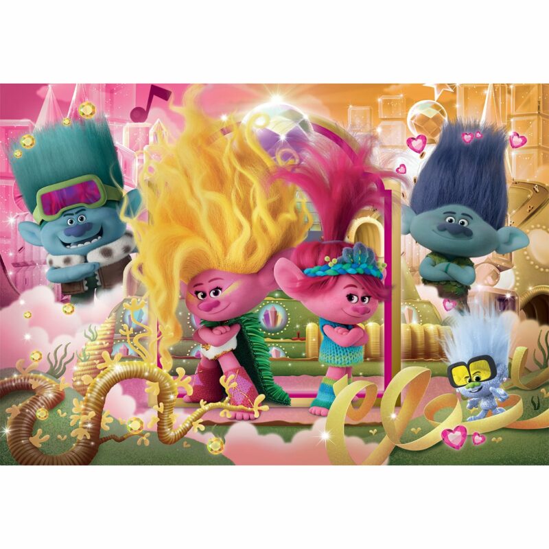 Clementoni Παζλ Super Color Trolls 104 τμχ 5495075