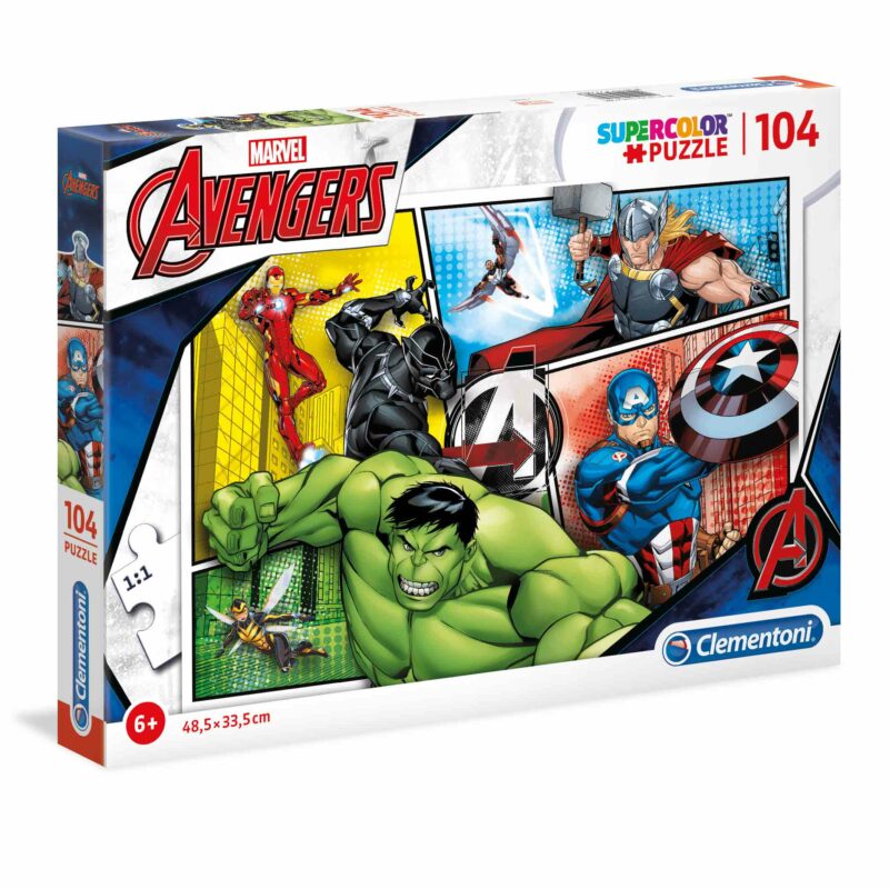 Clementoni Παιδικό Παζλ Super Color The Avengers 104 τμχ 5298511