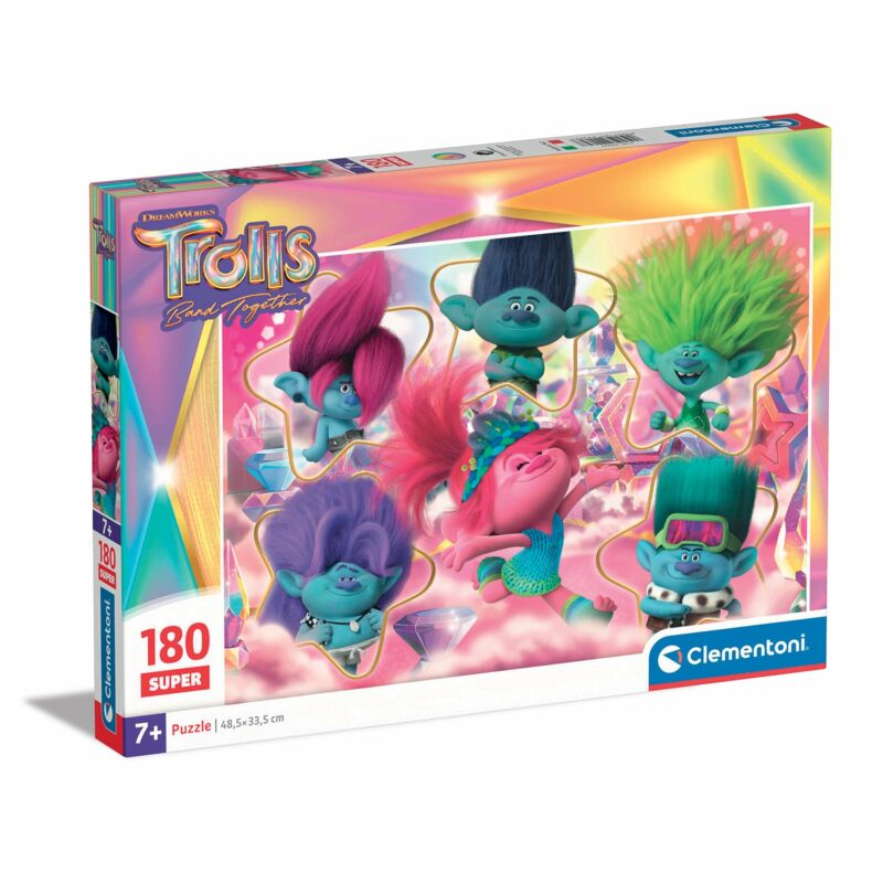 Clementoni Παζλ Super Color Trolls 3 180τμχ 5472816