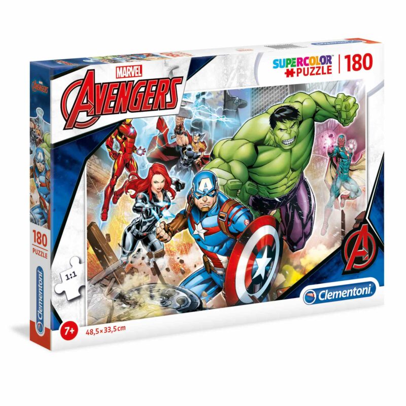 Clementoni Παιδικό Παζλ Super Color The Avengers 180 τμχ 5492929